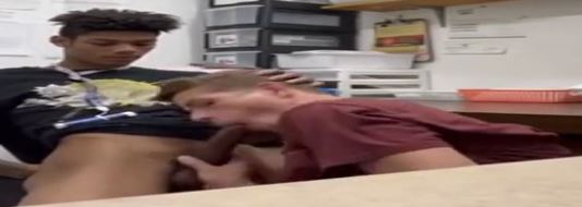Boss suck young worker